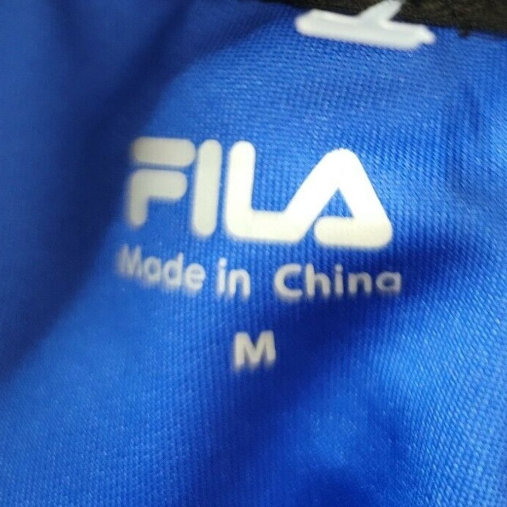Fila Men Pocket Long Sleeve Track Jacket Blue Nwt - Picture 5 of 7